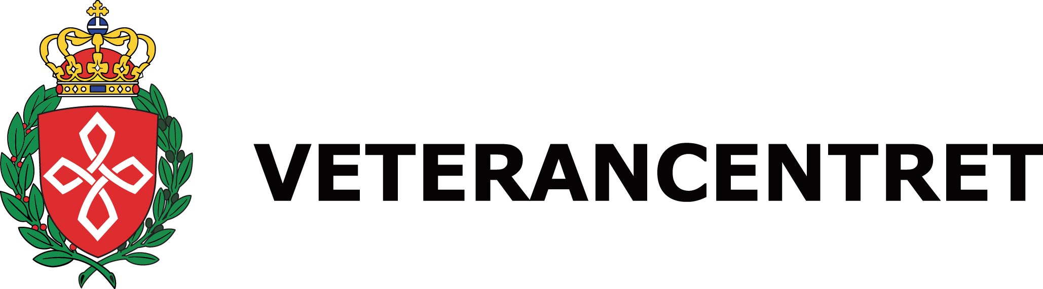 WHV veterancentret logo farve med navnetrak til hojre